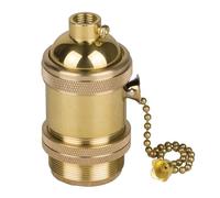 Pendent Light Fitting, Pendant Lamp Holder Bronze Finish Ceiling Light Fitting with Adjustable Chain, Heat-Resistant Light fitting Lamp Holder for Cafes, Hotels, Bedrooms, Kitchens