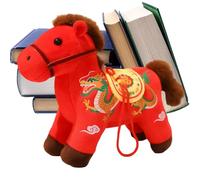 Pendentif Cheval Mascotte Chinoise - Peluche Cheval Du Nouvel An | Figurine De Mascotte Decheval 2026, Décorations De Statues, Jouets De Câlins Confortables, Jouet En Peluche Pour Et Adultes