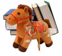 Pendentif Cheval Mascotte Chinoise - Peluche Cheval Du Nouvel An | Figurine De Mascotte Decheval 2026, Décorations De Statues, Jouets De Câlins Confortables, Jouet En Peluche Pour Et Adultes