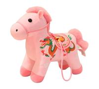 Pendentif Cheval Mascotte Chinoise - Peluche Cheval Du Nouvel An | Figurine De Mascotte Decheval 2026, Décorations De Statues, Jouets De Câlins Confortables, Jouet En Peluche Pour Et Adultes