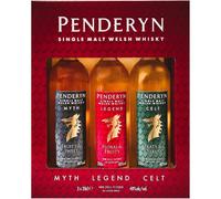 Penderyn Dragon Whisky Gift 3 x 20cl