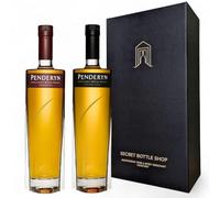 Penderyn Whisky Discovery Duo Gift Boxed 2x70cl - Single Malt Welsh Whisky - Madeira Cask and Sherrywood Finish