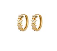 Pendientes de aro de estrella para mujer Niñas Pendientes de estrella geométricos para mujer Joya Charm Accesorios hipoalergénicos Regalos de moda