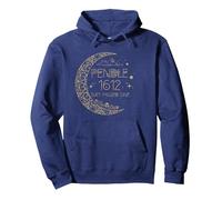 Pendle 1612 They Missed One Witch Trials Celestial Witchcore Pullover Hoodie, Adult Unisex, Navy Blue, XX-Large