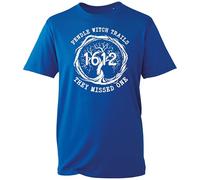 Pendle Witch Trials 1612 They Missed One T-Shirt Funny Witch Gothic Unisex Tee 100% Cotton Lancashire History Gift Men Women (Royal, 2XL)