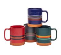 Pendleton Ceramic Mug Set - Chief Joseph Collection Camp Stripe One Size