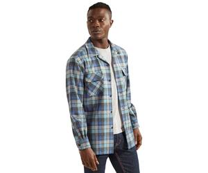 Pendleton Men's Board Classic Fit Long Sleeve Wool Shirt Button, Blue/Green Original Surf Plaid-30789, XXXL