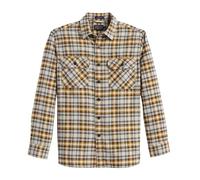 PENDLETON Men's Plaid Burnside Double-Brushed Flannel Shirt for Men - Heritage-Inspired Long Sleeve Plaid for Men, Grey/Gold Plaid, Medium