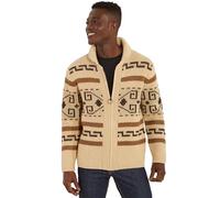 Pendleton Men's The Original Westerley Zip Up Cardigan Sweater, Tan/Brown, M UK