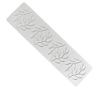 PENDON Branch and Leaf Silicone Model, LFM-352 Four-Cavity Fondant Impression Mat, 12.4 x 4.8 x 0.5 in, Grey Light Blue Gum Paste Models for Cake Decorating and Molecular Cuisine, 31.6 x 12.2 x 1.3 cm