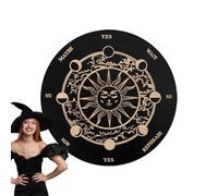 Pendulm Board Dowsing - Wooden Message Chart, Spirit Board Game | Divination Tool For Energy Reading, Mystical Alphabet Planchette Surfaces, Occult Talking Boards Set For Beginners Family Spiritual