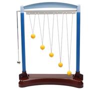 Pendulum Ball Physics Experiment Kit, Forced Vibration and Resonance Demonstrator with 5 Swinging Balls, Plastic Material for Home Learning