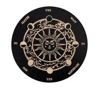 Pendulum Board Dowsing - Crystal Divination Board, Spirit Decorations Pendulum | Wooden Design Perfect Meditation Pendulum Board, Balancing And Tarot Message Reading Ideal for Beginners And Experts