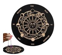 Pendulum Board for Fortune Telling - Decision Aid Pendulum Plate Decorative Wooden Board with Engraving, Spirit Decorative Board Game for Beginners Family