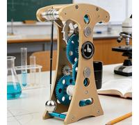 Pendulum Clock Model Kit, Physics Educational Construction Set with Aluminum Components for Classroom Teaching and Learning