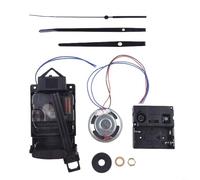 Pendulum Clock Movement Mechanism with Music Chime Box, Quartz DIY Replacement Parts Kit for Wall Clock Repair, 17mm Shaft Length, Black