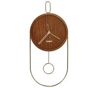 Wall Clock SIERRE Engineered Wood Dark Wood