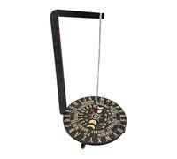 Pendulum Display Stand Wooden Witch Pendulum Decorative Stand Jewelry Crystal Display Stand Divination Dowsing Wheel Black Display Stand Pendulum Holder Stand Crystal Display Shelf Stand For Meditatio