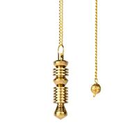 Pendulum - Healing Metal Pendulums - Gold Double ISIS Steel Copper Pendulum - Dowsing Pendulum for Divination, Meditation - High Energy Pendulo