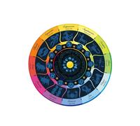 Pendulum Mat Constellation Mouse Pad Rubber Divination Mat Dowsing Pendulum Ceremony Mat for Desk Decoration