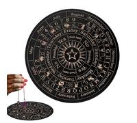 Pendulum Mat, Dowsing Divination Metaphysical Message Board, witchcrafts Wiccan Altar Supplies Kit, Dowsing Pendulum Kit witchcrafts Wiccan Altar Supplies Spiritual Power For Divination Meditation