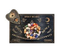 Pendulum Spirit Board - Wooden Metaphysical Board Decorative Boards with Letters Numbers | Witch Supplies for Spiritual Decorations, for Family