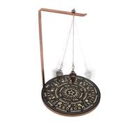 Pendulum Stand - Crystal Holder Wooden Witch Ornament Display Stand, Natural Stone Rock Display Case Frame | Meditation Fortune Telling Spiritual Decoration for Altar Desk