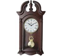 Pendulum Wall Clock Battery Operated - Hanging Grandfather Wall Clock with Pendulum - Quiet, Wood Pendulum Clock - Wooden Pendulum Wall Clock for Living Room Decor, Office & Home Décor Gift 23.5x9