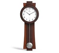 Pendulum Wall Clock Battery Operated - Modern Pendulum Clock 23.5x8.5 inch - Silent Wooden Decorative Wall Clock with Pendulum for Living Room -Contemporary Wall Clock for Office and Home Décor