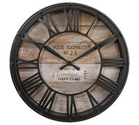 Pendulum Wall Clock - Vintage Distressed Copper Diameter 39 cm - Brown