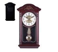 Pendulum Wall Clock, Vintage European Design with Swinging Pendulum, Traditional Chiming Clock for Indoor Home and Commercial Space Decoration