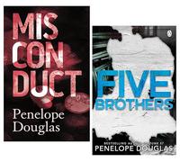 Penelope Douglas 2 Books Collection Set (Misconduct & Five Brothers)