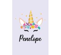 Penelope: Personalized Name Notebook | Wide Ruled Paper Notebook Journal | For Teens Kids Students Girls| For Home School College | 6x9 inch 120pages