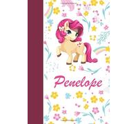 Penelope: Personalized Sketchbook For Girls With Pink Name. Sketch Book for Princesses. Perfect Magical Unicorn Gifts for Her as Drawing