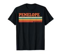 Penelope Retro Personalized First Name Vintage Stripes T-Shirt
