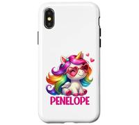 Penelope Unicorn Name Personalized Design Case for iPhone X/XS