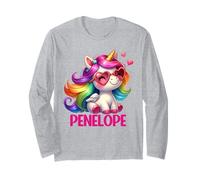 Penelope Unicorn Name Personalized Design Long Sleeve T-Shirt