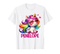 Penelope Unicorn Name Personalized Design T-Shirt