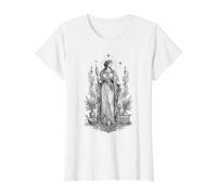 Penelope Weaver Queen Greek Mythology Artwork Value Graphic T-Shirt, Women, White, L