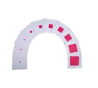 penepico Premium Montessori Pink Tower Projection Cards - Paper Activity Cards for Visual Discrimination, 3D to 2D Matching, Sensorial Extension Material for Pink Tower, Homeschool Classroom Kids 3-6