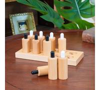 penepico Premium Montessori Pressure Cylinders - Solid Beechwood Sensory Pressure Exercises, Cylinders with Matching Pressure Sensations, Tactile Activity, Homeschool Classroom Kids Toddlers Ages 3-6