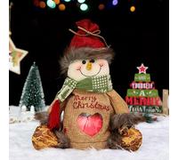 Penetratea Christmas Bags Gift Zipper Design - Christmas Bags Gift W/Three Festive Shapes, Reusable & Transparent & Large Space Design, Fill Them up & Create Moments with the Ones You Love (Snowman)