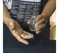 Penetration Impossible 2.0 Magic Tricks Signed Coin Penetrates Transparent Container Magic Close Up Stage Illusions Gimmicks Mentalism Props