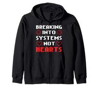 Penetration Tester Cyber Security Breaking Into Systems Zip Hoodie
