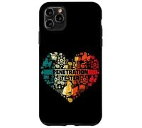 Penetration Tester Cyber Security Heart Hacker Case for iPhone 11 Pro Max
