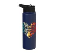 Penetration Tester Cyber Security Heart Hacker Stainless Steel Insulated Water Bottle