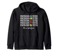 Penetration Tester Cyber Security Its A Lifestyle Zip Hoodie
