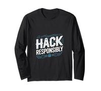 Penetration Testing "HACK RESPONSIBLY" Cyber Security Long Sleeve T-Shirt