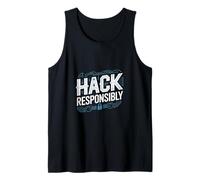 Penetration Testing "HACK RESPONSIBLY" Cyber Security Tank Top