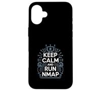 Penetration Testing "KEEP CALM AND RUN NMAP" Hacker Culture Case for iPhone 16 Plus
